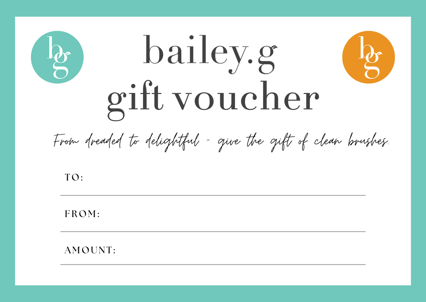 Bailey G Gift Voucher