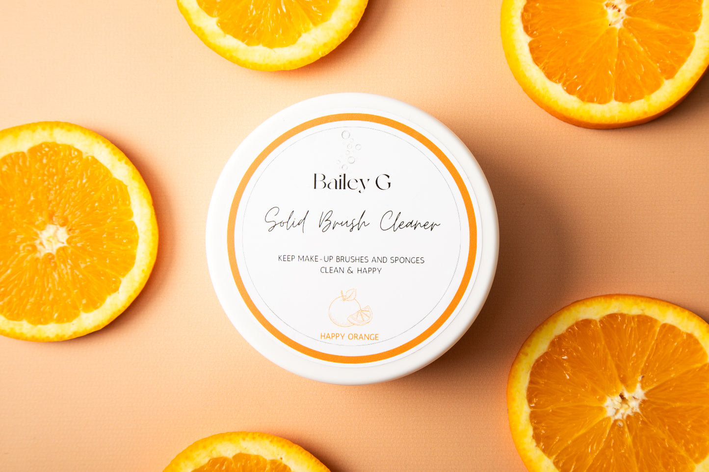 Solid Make-Up Brush Cleaner: Happy Orange